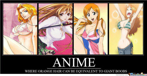Anime where orange hair can be equivalent to giant boobs